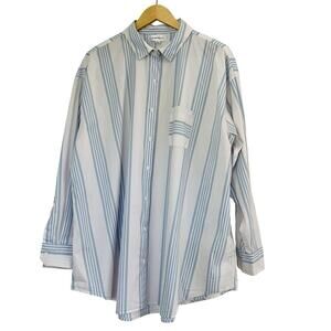 Summersalt Perfect Boyfriend Oversized Button Shirt Size XL Beachy Swim Coverup‎